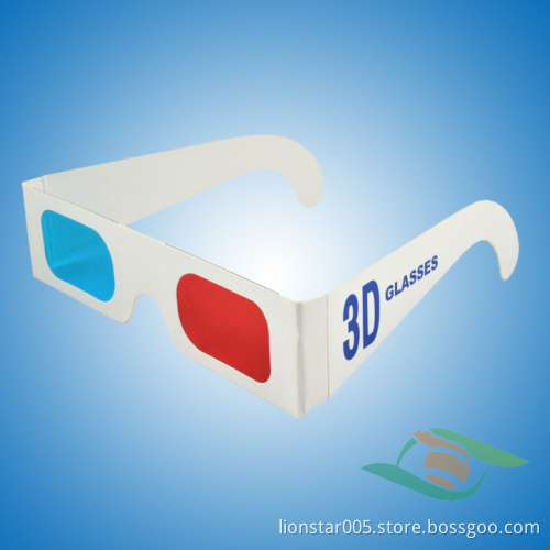 Fantastic paper red cyan 3d glasses